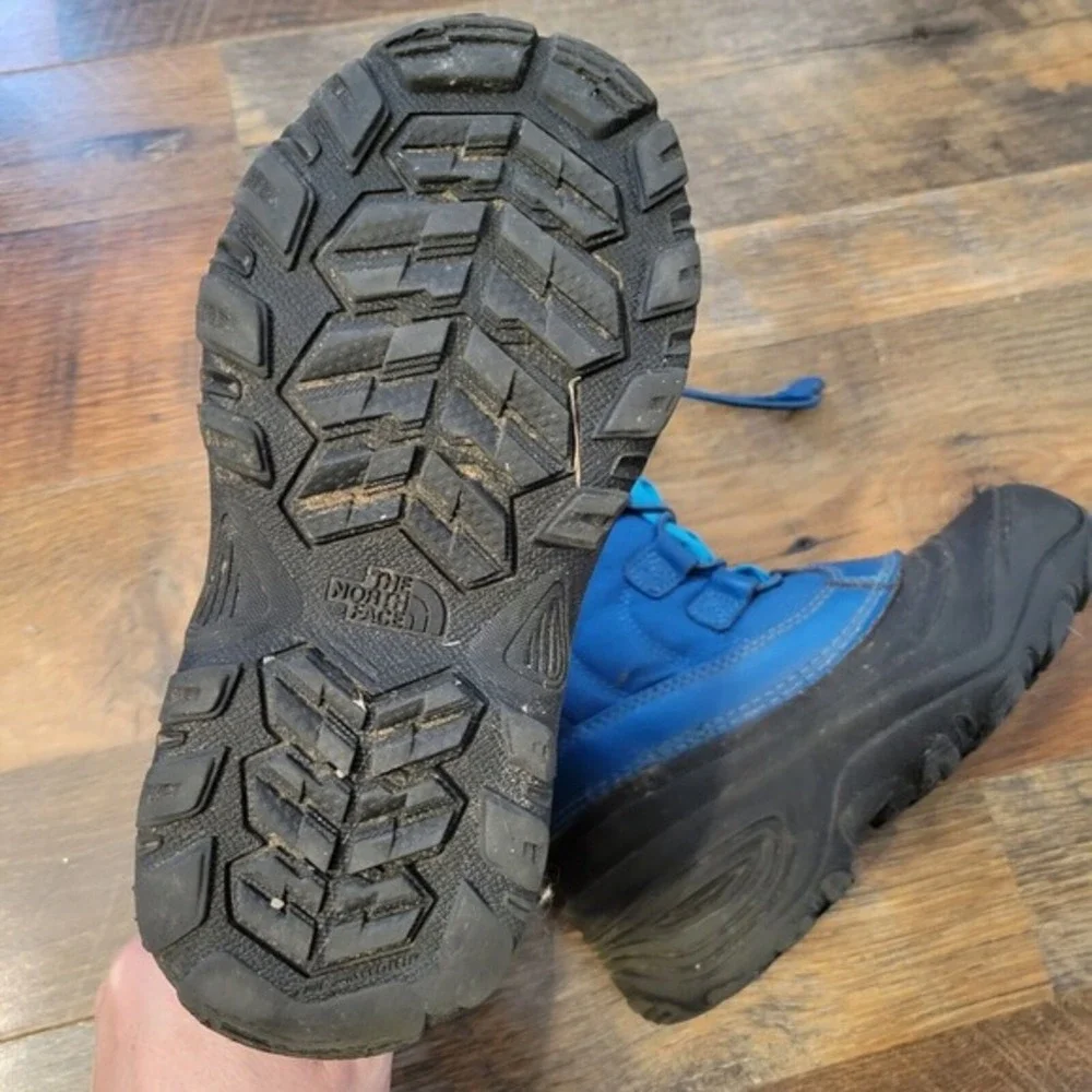 The North Face Alpenglow IV Snow‎ Boots Youth Thermafelt Waterproof Blue Size 1